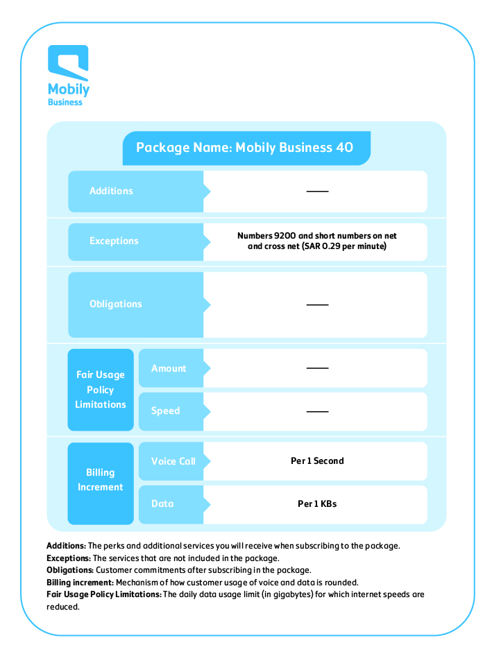 Mobily Mobily Business Postpaid